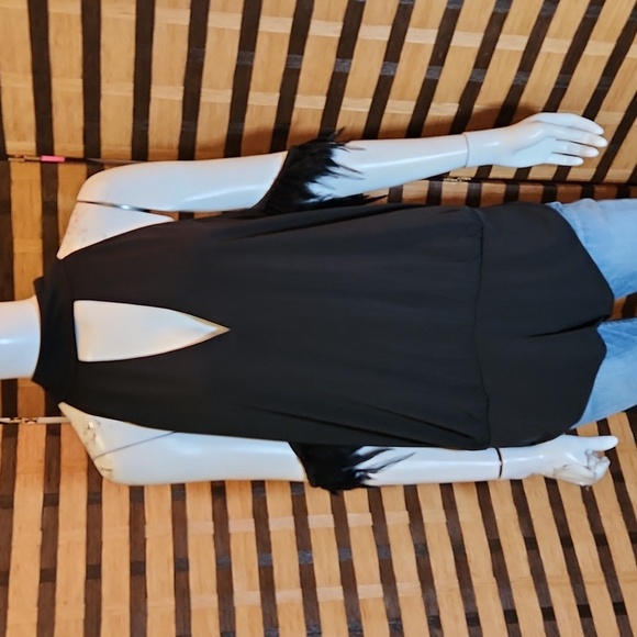 NWT! Boston Proper choker feather armband bodysuit - Picture 2 of 11